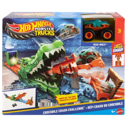 Hot Wheels Monster Trucks Cocodrile Crash Challenge herní set fotografii produktu