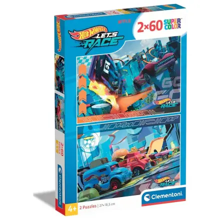 Hot Wheels puzzle 2x60 dílků fotografii produktu