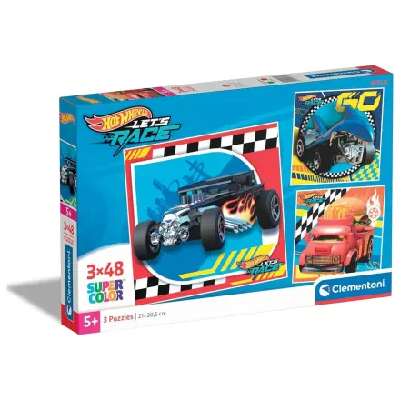 Hot Wheels puzzle 3x48 dílků fotografii produktu