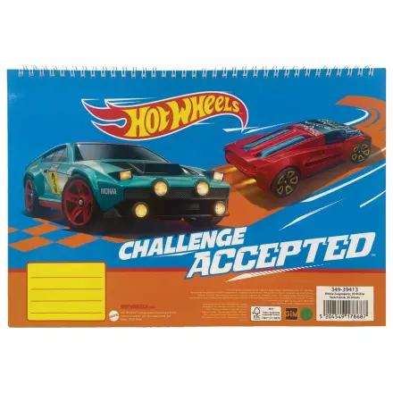Hot Wheels Runner A/4 Spirálový skicák, 30 listů fotografii produktu