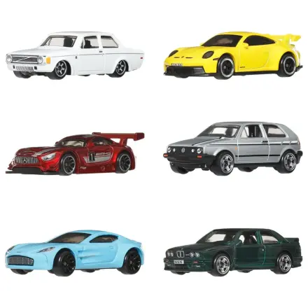 Hot Wheels Silver Series Die-Cast vozidlo, balení 6 kusů, 1/64, Euro styl fotografii produktu