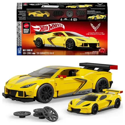 Hot Wheels Speed Mattel Brick Shop Stavebnice 1/32 '20 Corvette C8.R fotografii produktu