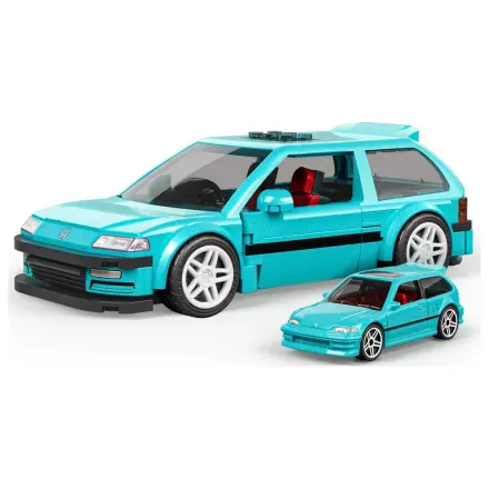 Hot Wheels Speed Series Mattel Brick Shop Stavebnice 1/32 Custom ’90 Honda Civic EF fotografii produktu