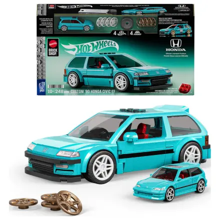 Hot Wheels Speed Series Mattel Brick Shop Stavebnice 1/32 Custom ’90 Honda Civic EF fotografii produktu