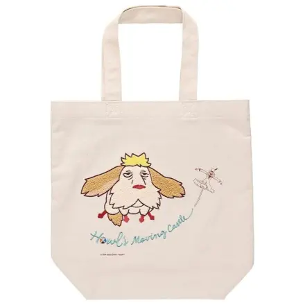 Howl's Moving Castle Plátěná vyšívaná taška Tote Bag Flying Heen fotografii produktu