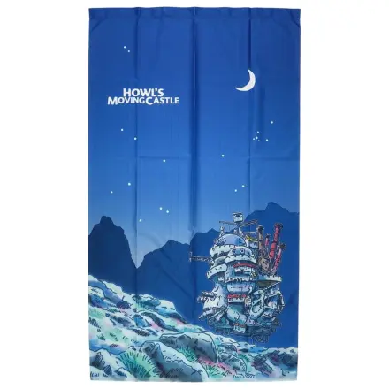 Japonské závěsy noren Howl's Moving Castle Moonlit night fotografii produktu