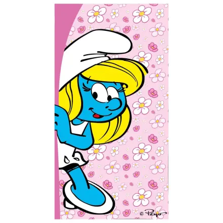 Smurfs Květinová Zábavná Osuška 70x140cm fotografii produktu
