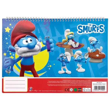 The Smurfs Village A/4 Spiralový skicák 40 stran se samolepkami fotografii produktu