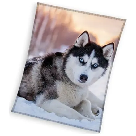 Husky fleecová deka fotografii produktu