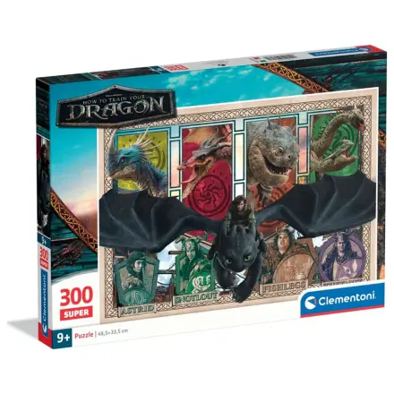 How to Train Your Dragon Mystic Skies puzzle s 300 dílky fotografii produktu