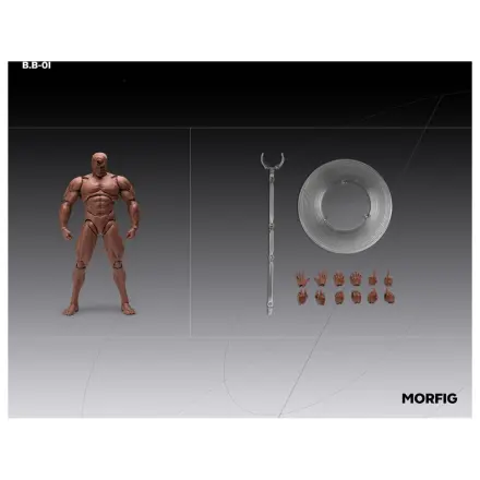 Inart Akční figurka 1/12 prázdné mužské tělo černé 17 cm fotografii produktu