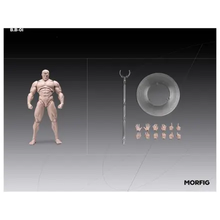 Inart Akční figurka 1/12 prázdné mužské tělo v tělové barvě 17 cm fotografii produktu