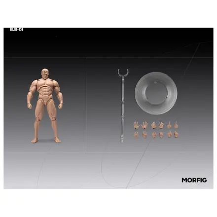 Inart Akční figurka 1/12 prázdné mužské tělo bílé 17 cm fotografii produktu