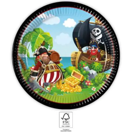 Island Pirates, pirátské papírové talíře 8 ks 23 cm FSC fotografii produktu