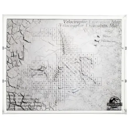 Jurassic Park III mapa vykopávek Velociraptor 27 cm fotografii produktu