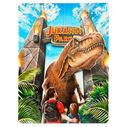 Jurassic Park WoodArts 3D Dřevěná nástěnná umělecká dekorace Rex Attack 30 x 40 cm fotografii produktu