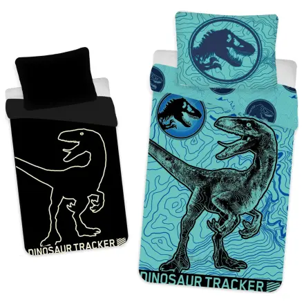Jurassic World Dinosaur Tracker svítící ve tmě povlak na přikrývku fotografii produktu
