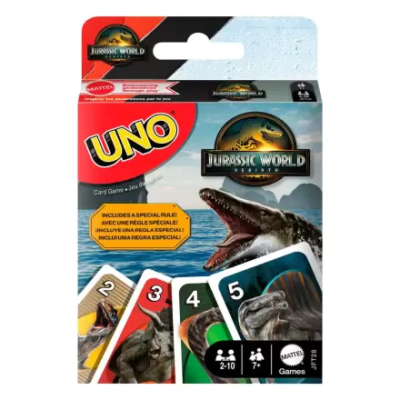 Jurassic World Rebirth UNO karetní hra fotografii produktu