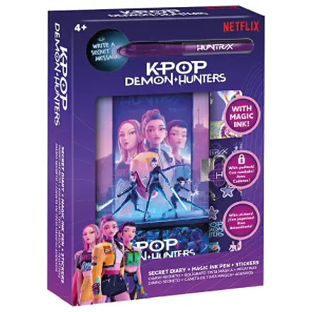 K-Pop Demon Hunters deník se sadou per s magickým inkoustem fotografii produktu