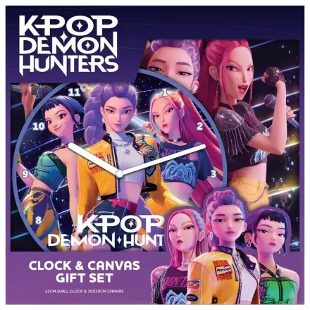 K-pop Demon Hunters hodiny & plátěný dárkový set fotografii produktu