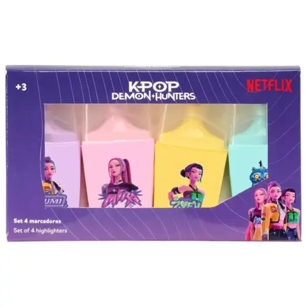 K-pop Demon Hunters Stars mini zvýrazňovač sada 4 ks fotografii produktu