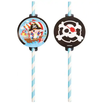 Pirate papírová brčka, 8dílná sada fotografii produktu