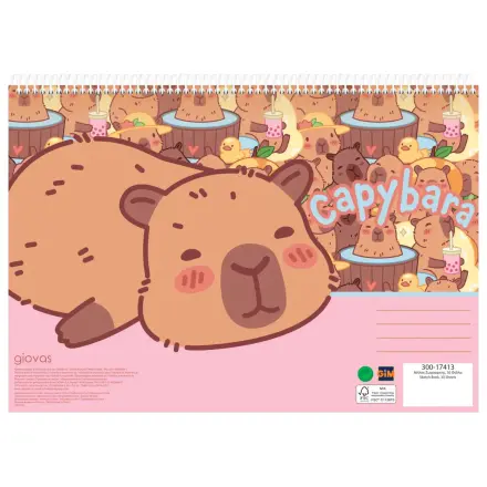 Capybara Happy Life A/4 spirálový skicák, 30 listů fotografii produktu