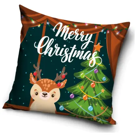 Vánoční roztomilý sobí povlak na polštář fotografii produktu