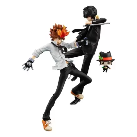 Katekyo Hitman Reborn! G.E.M. Series PVC Socha Tsunayoshi Sawada & Kyoya Hibari & Reborn Set 21 cm fotografii produktu