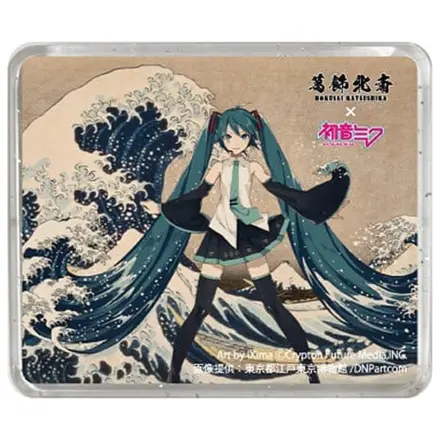 Katsushika Hokusai x Hatsune Miku 3D Magnet Třicet šest pohledů na horu Fudži Velká vlna u Kanagawy fotografii produktu