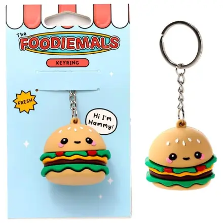 KAWAII Hammy the Burger PVC 3D klíčenka fotografii produktu
