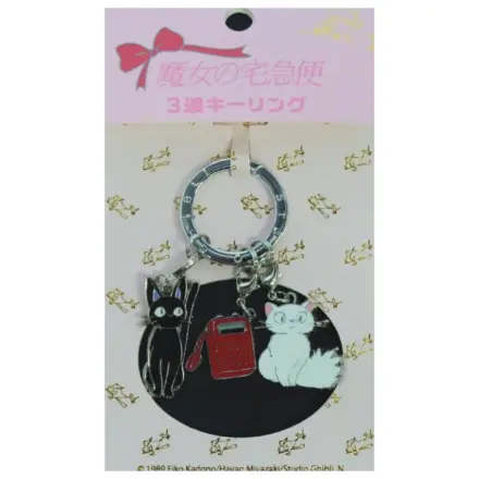 Kiki's Delivery Service kovová klíčenka Kiki, Lily a telefon fotografii produktu