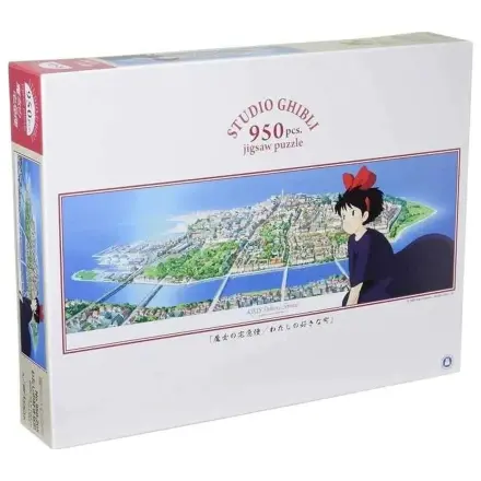 Kiki's Delivery Service Town of Koriko Panorama Puzzle 950 dílků fotografii produktu