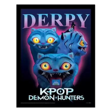 KPop Demon Hunters sběratelský tisk zarámovaný plakát Derpy fotografii produktu