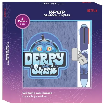 Kpop Demon Hunters Derpy sada diářů + 4barevné pero fotografii produktu