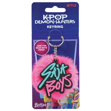 KPop Demon Hunters Pom Pom Klíčenka Saja Boys fotografii produktu