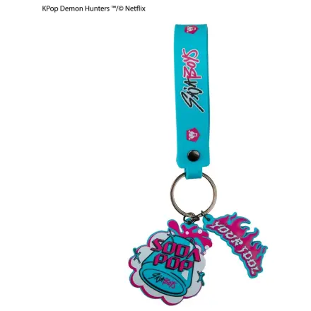 KPop Demon Hunters Wristlet Keychain Soda Pop přívěsek na klíče s náramkem fotografii produktu