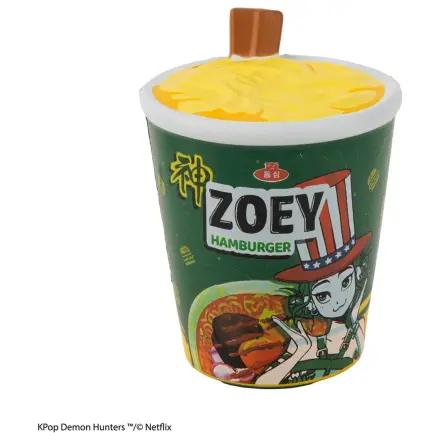 KPop Demon Hunters Squishy Anti Stress Figure Zoey Hamburger Noodles fotografii produktu