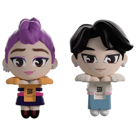 KPop Demon Hunters Vinylové figurky Jinu & Rumi Monitor Buddiez 6 cm fotografii produktu