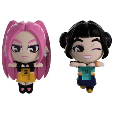 KPop Demon Hunters Vinylové figurky Mira & Zoey Monitor Buddiez 6 cm fotografii produktu