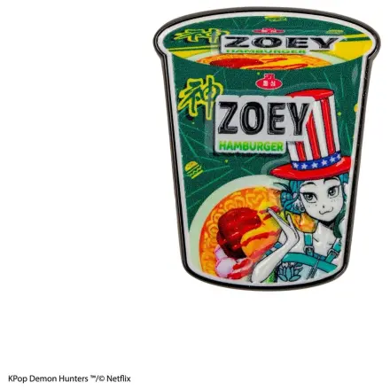 KPop Demon Hunters odznak Zoey Hamburger Noodles fotografii produktu