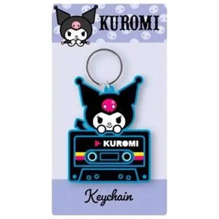 Kuromi modrý gumový přívěsek na klíče fotografii produktu