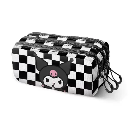 Pouzdro na tužky trojité Kuromi Hello Kitty termékfotója