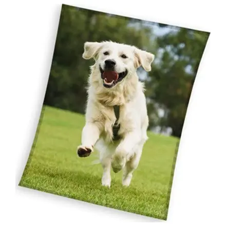 Pes Happy Tail Retriever Fleece Deka 150x200cm fotografii produktu