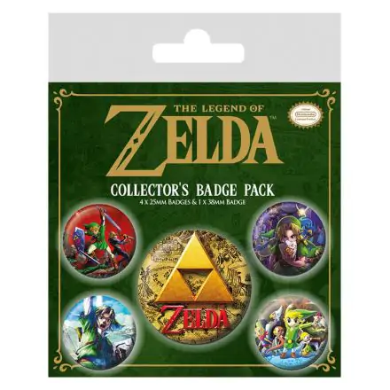 Legend of Zelda Plackové Odznaky 5-Pack Classics fotografii produktu