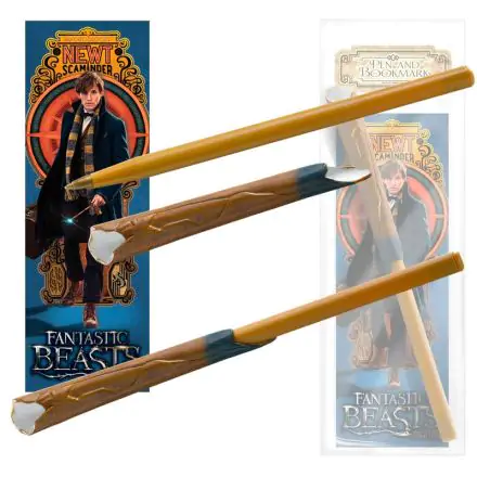 Fantastic Beasts Newt Scamander pero ve tvaru kouzelnické hůlky a záložka fotografii produktu