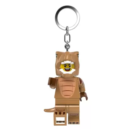 LEGO minifigurka svítící klíčenka T-Rex kostým 8 cm fotografii produktu