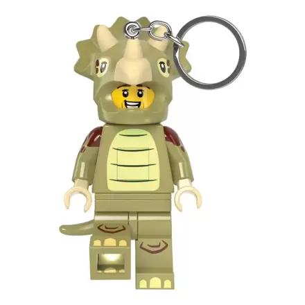 LEGO Minifigures svítící klíčenka kostým triceratopse 8 cm fotografii produktu