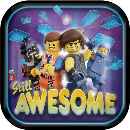 The Lego Movie, The Lego Adventure papírové talíře 8 ks 18 cm fotografii produktu