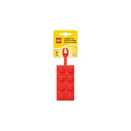 LEGO cedulka na zavazadla červená 10 cm fotografii produktu